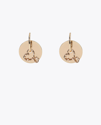 Mobile Hoop Earring with Infinity Heart