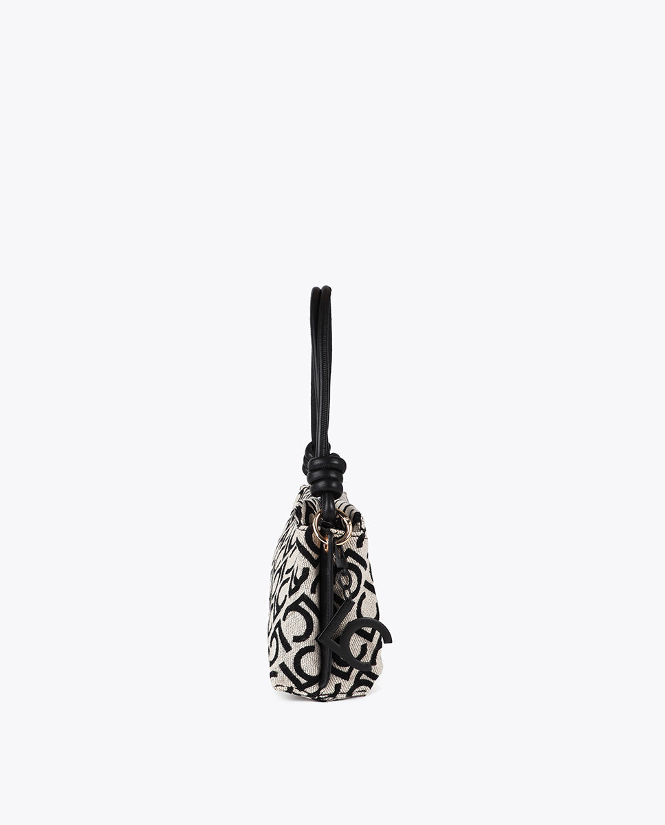 Jacquard Fabric Crossbody LC Flocked