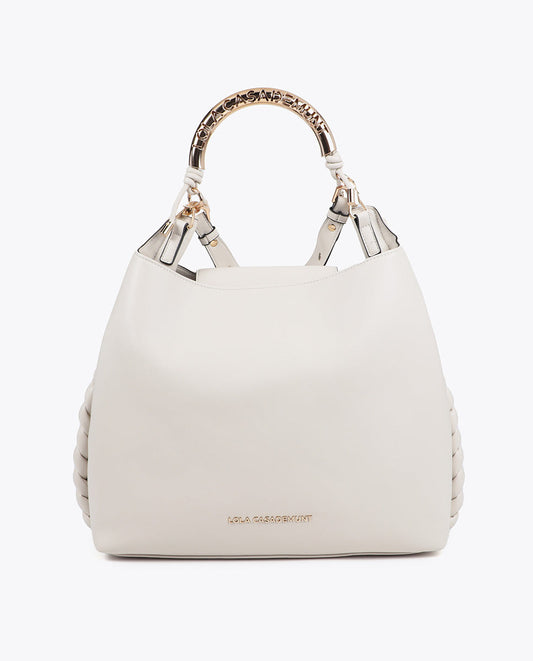 Customized Metallic Handle Shopper Bag
