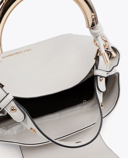 Customized Metallic Handle Shopper Bag