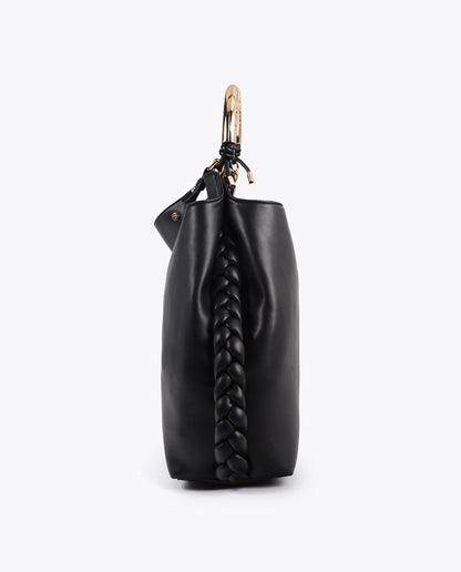 Customized Metallic Handle Shopper Bag