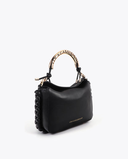 Customizable Metallic Handle Crossbody