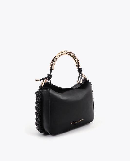 Customizable Metallic Handle Crossbody
