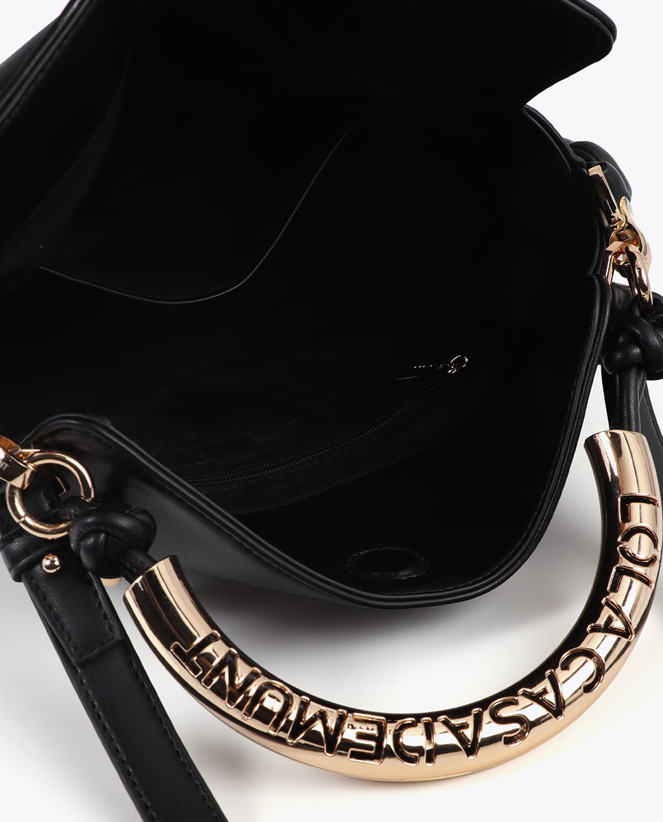 Customizable Metallic Handle Crossbody