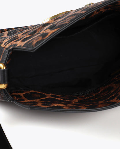 Animal Print Logo LC Leopard Crossbody