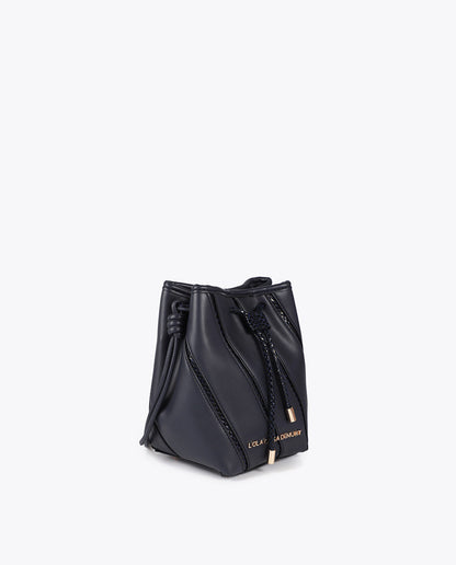 Shoulder Bag with Snake Effect Details