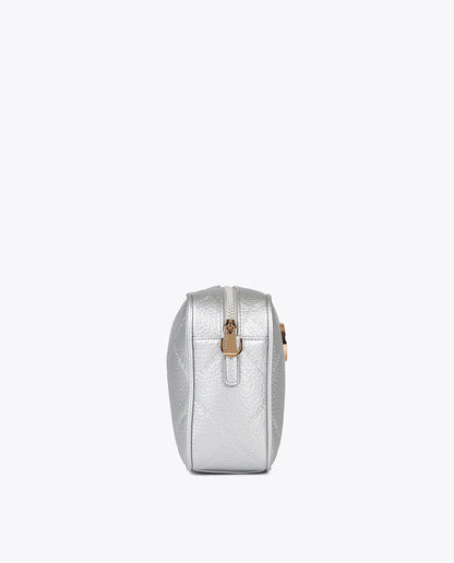 Monogram Diamond Oval Logo Faux Leather Crossbody