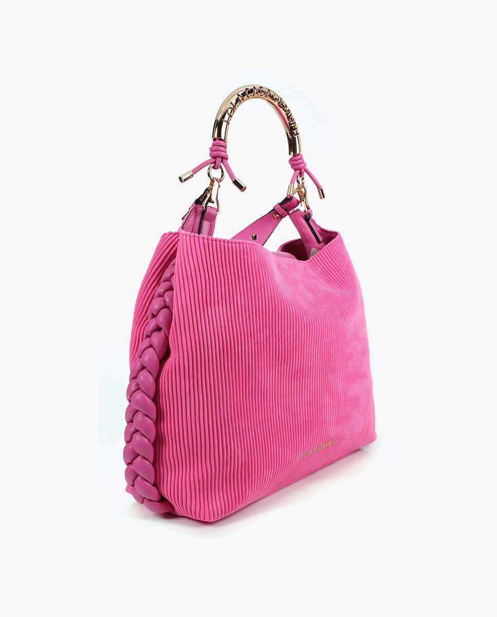 Personalized Metallic Handle Shopper Bag