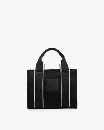 Neoprene Fabric Mini Shopper with Tone-On-Tone Silicon Logo