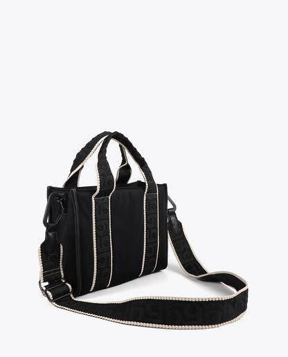 Neoprene Fabric Mini Shopper with Tone-On-Tone Silicon Logo