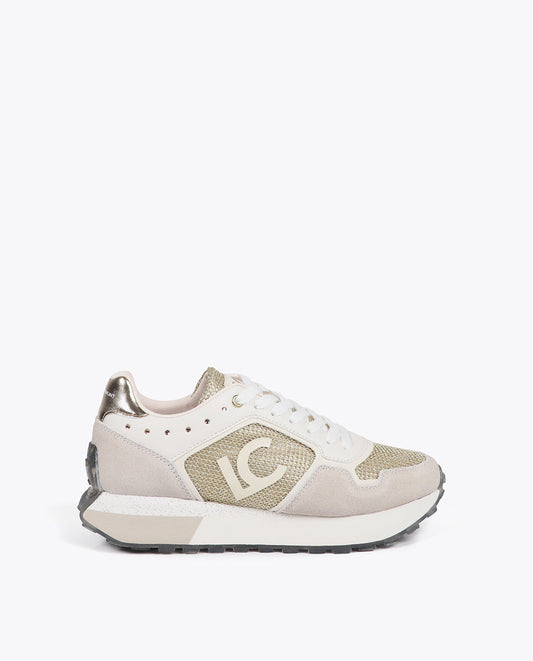 Sneaker with Custom Sole and Animal Print and Leather Details