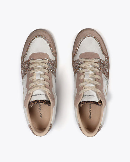 Wedge Sneaker with Leather Details