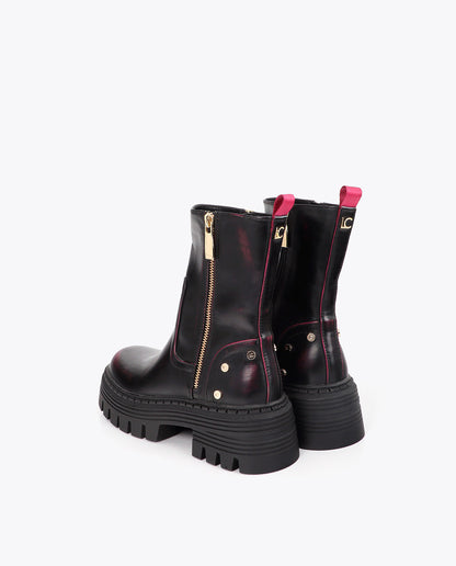 Boot with Gradient Effect and Metallic Details