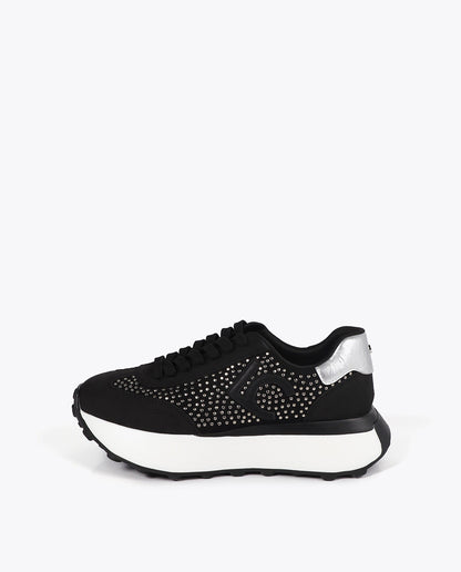 Platform Sneakers with Metallic Studs