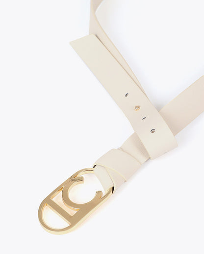 Oval Logo Chain Belt