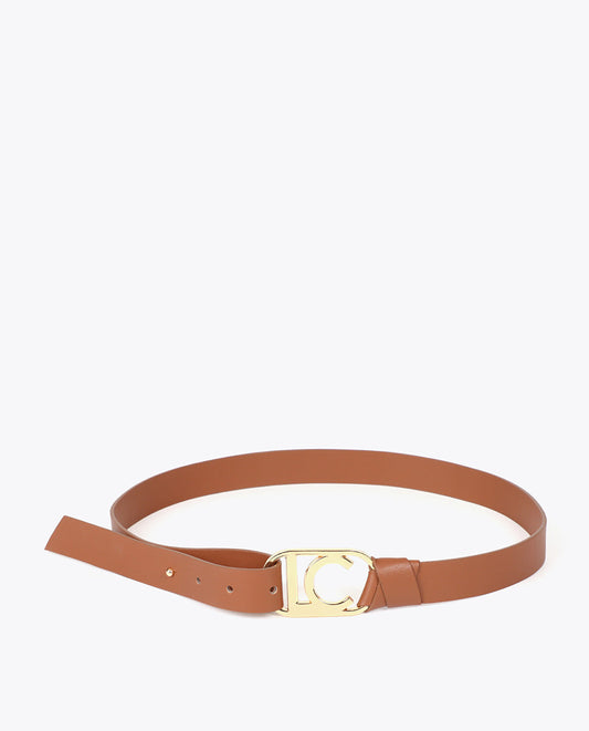 Oval Logo Chain Belt