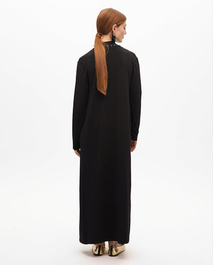 Long Lurex Knit Cardigan