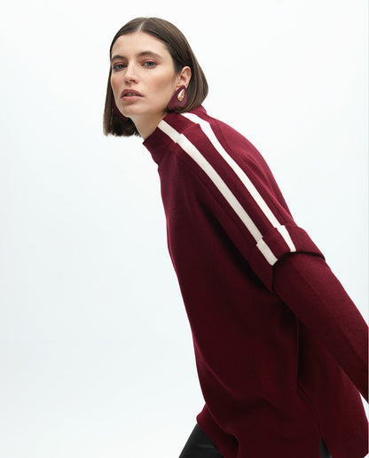 Contrast Sleeve Sweater