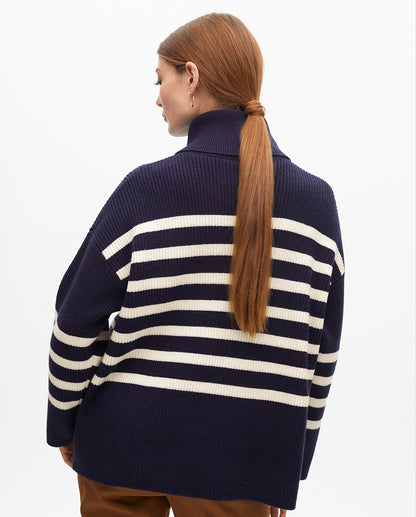 Thick Knit Turtleneck Sweater