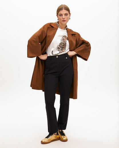 Straight-cut Technical Fabric Pants
