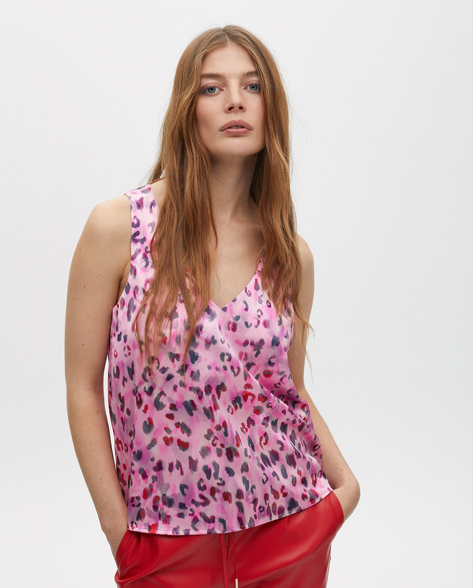 V-Neck Printed Top