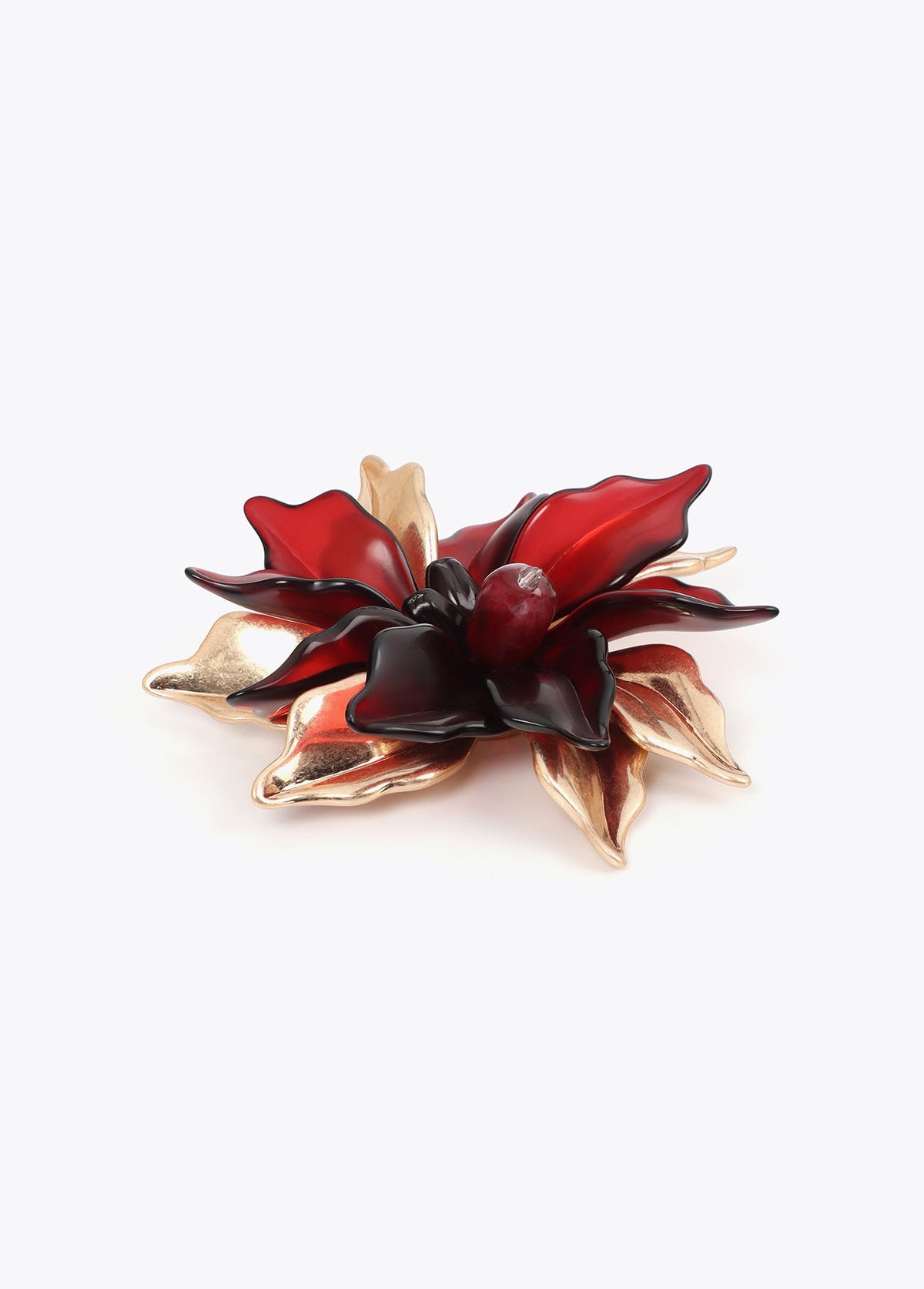 lf2603066-Flower brooch-Bordeaux