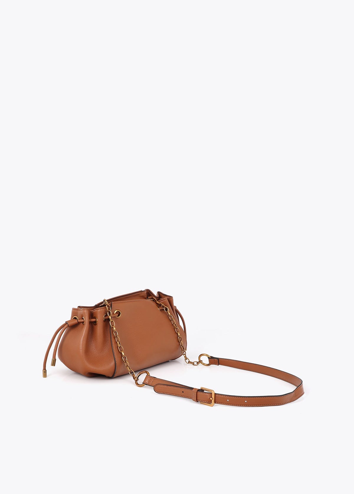 lf2604022-Crossbody bag with adjustable chain detail-Brown