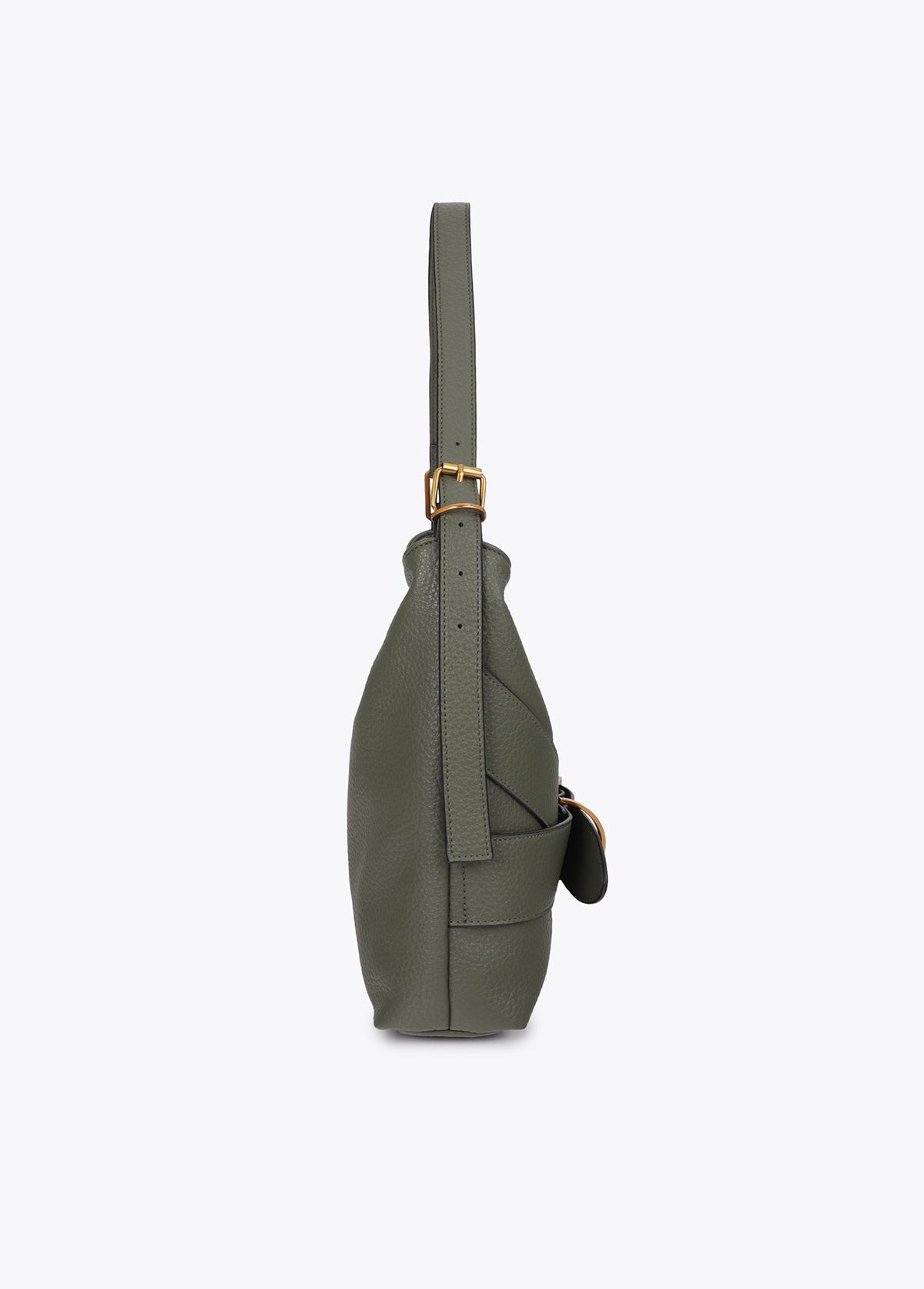 lf2604042-Hobo with belt detail-Khaki