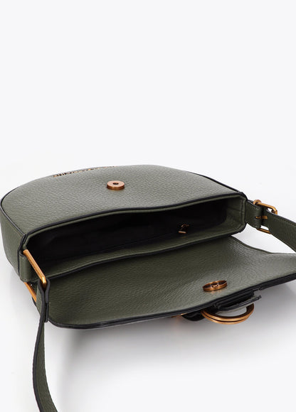 lf2604043-Crossbody bag with belt detail-Khaki