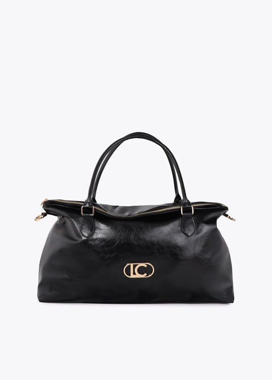 lf2604047-Leather-effect weekend-Black