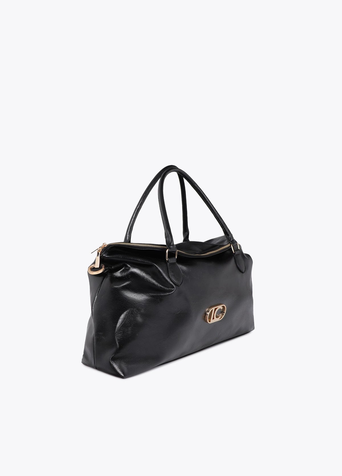 lf2604047-Leather-effect weekend-Black