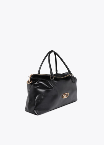 lf2604047-Leather-effect weekend-Black