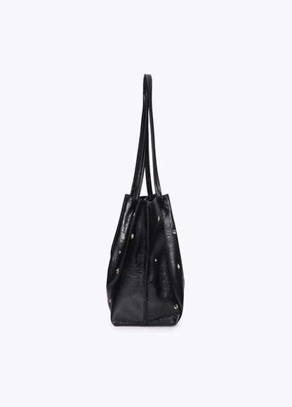 lf2604061-Shopper studded star and heart-Black