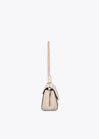 lf2604080-Shoulder strap with metallic detail-Ecru