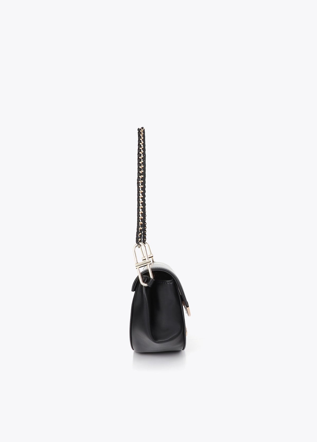 lf2604080-Shoulder strap with metallic detail-Black