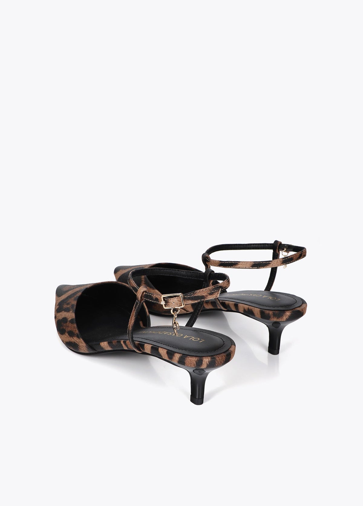lf2605025-Slingback shoe in animal print-Brown-Black