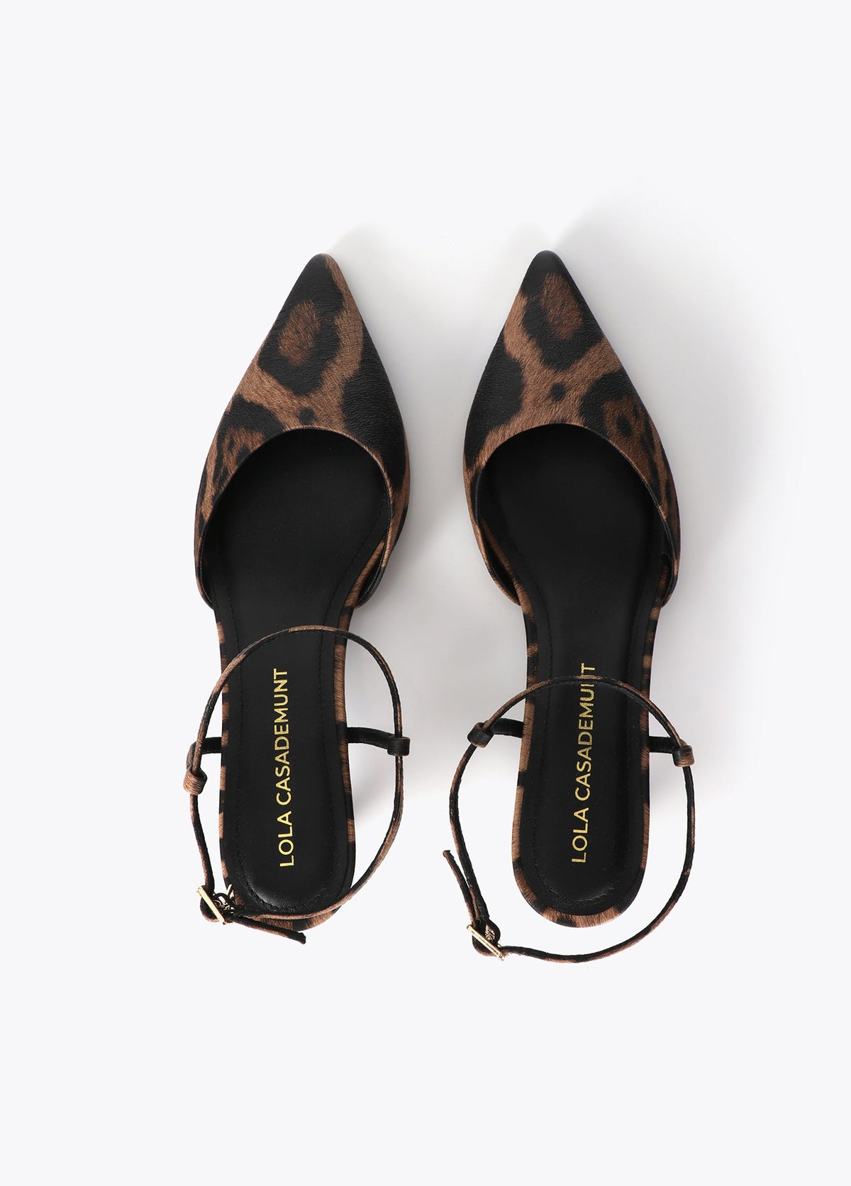 lf2605025-Slingback shoe in animal print-Brown-Black