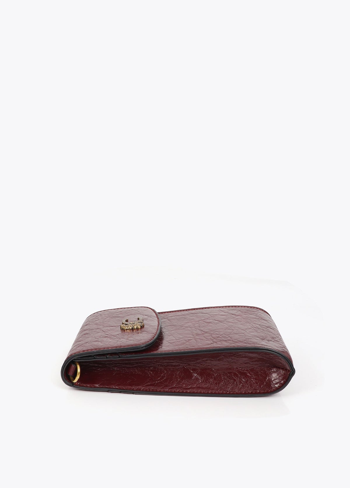 lf2612009-Crocodile effect mobile phone case-Bordeaux