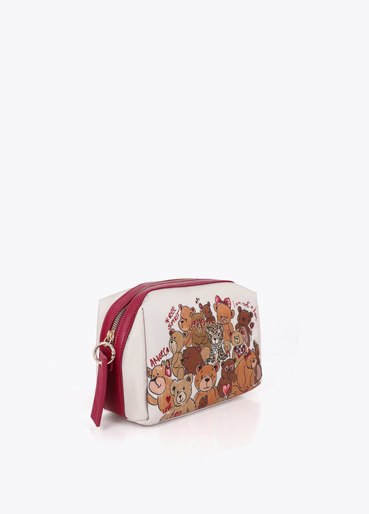 lf2612022-Personalized printed bear toiletry bag-Ecru-Multicolor