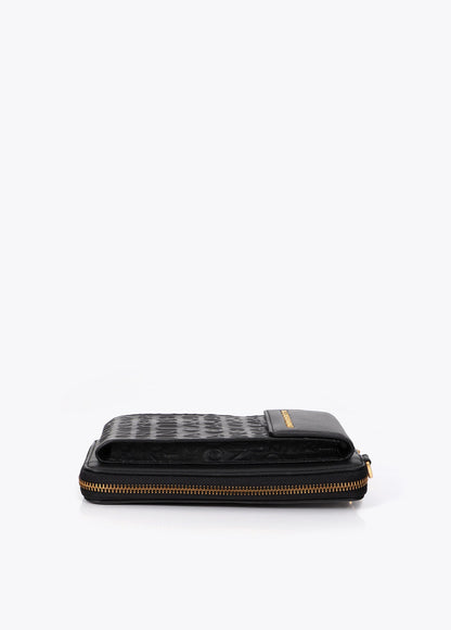lf2612027-Stitching logo mobile phone case-Black