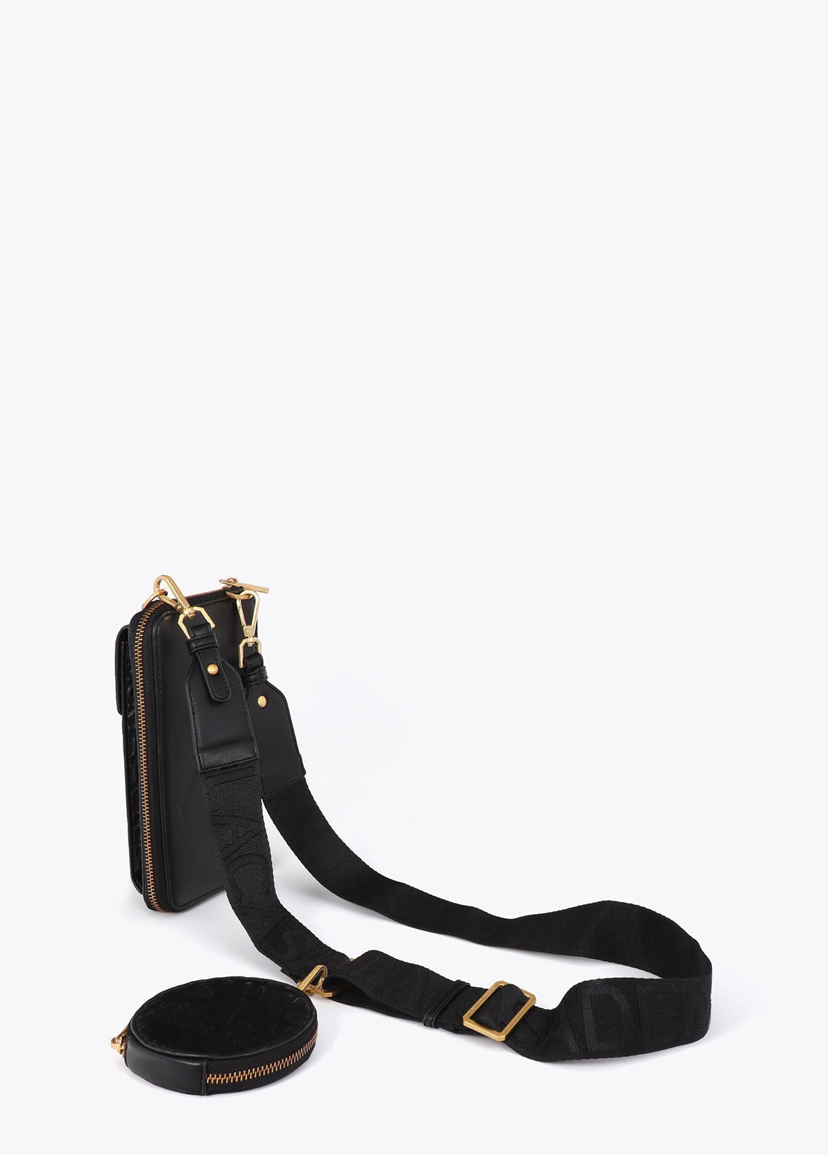 lf2612027-Stitching logo mobile phone case-Black