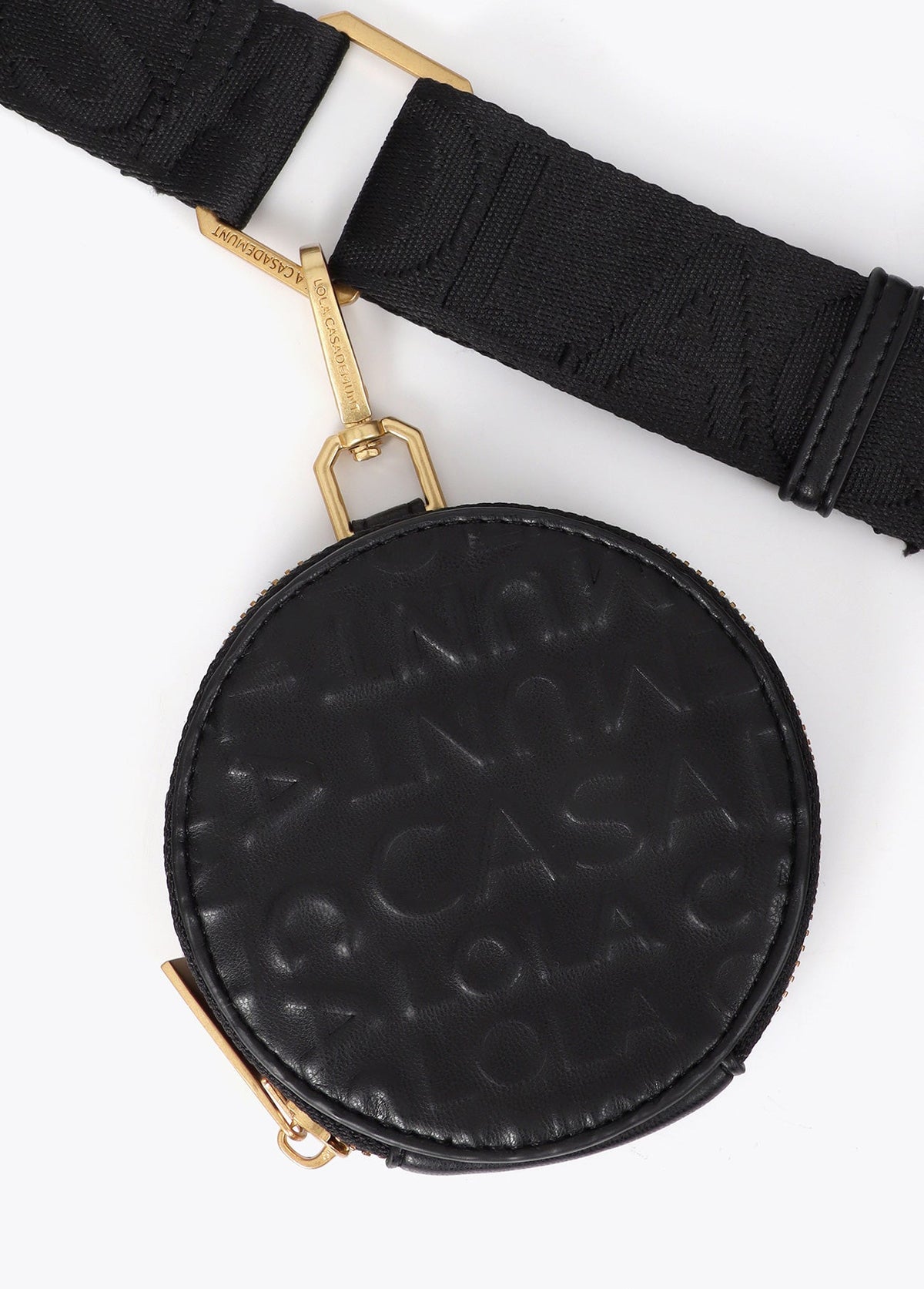 lf2612027-Stitching logo mobile phone case-Black