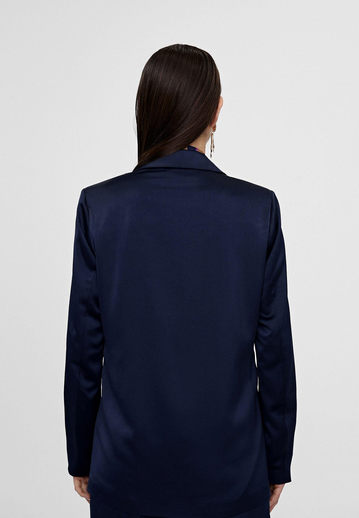 LS2402002-Navy-Animal print lining blazer