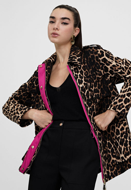 LS2402009-Black-Brown-Animal print jacket