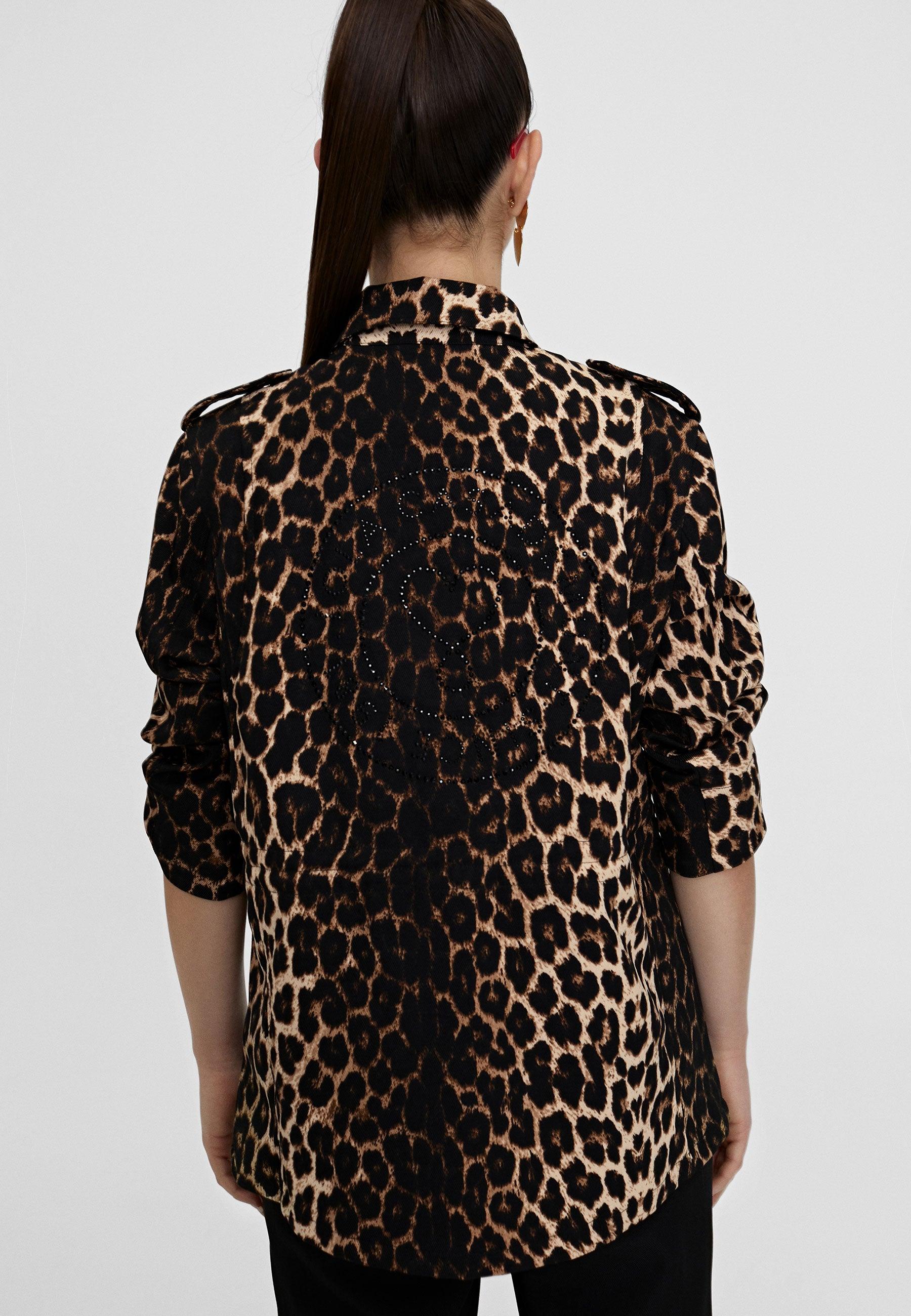 LS2402009-Black-Brown-Animal print jacket