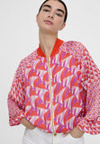 LS2402017-Red-Lilac-Multicoloured printed bomber jacket
