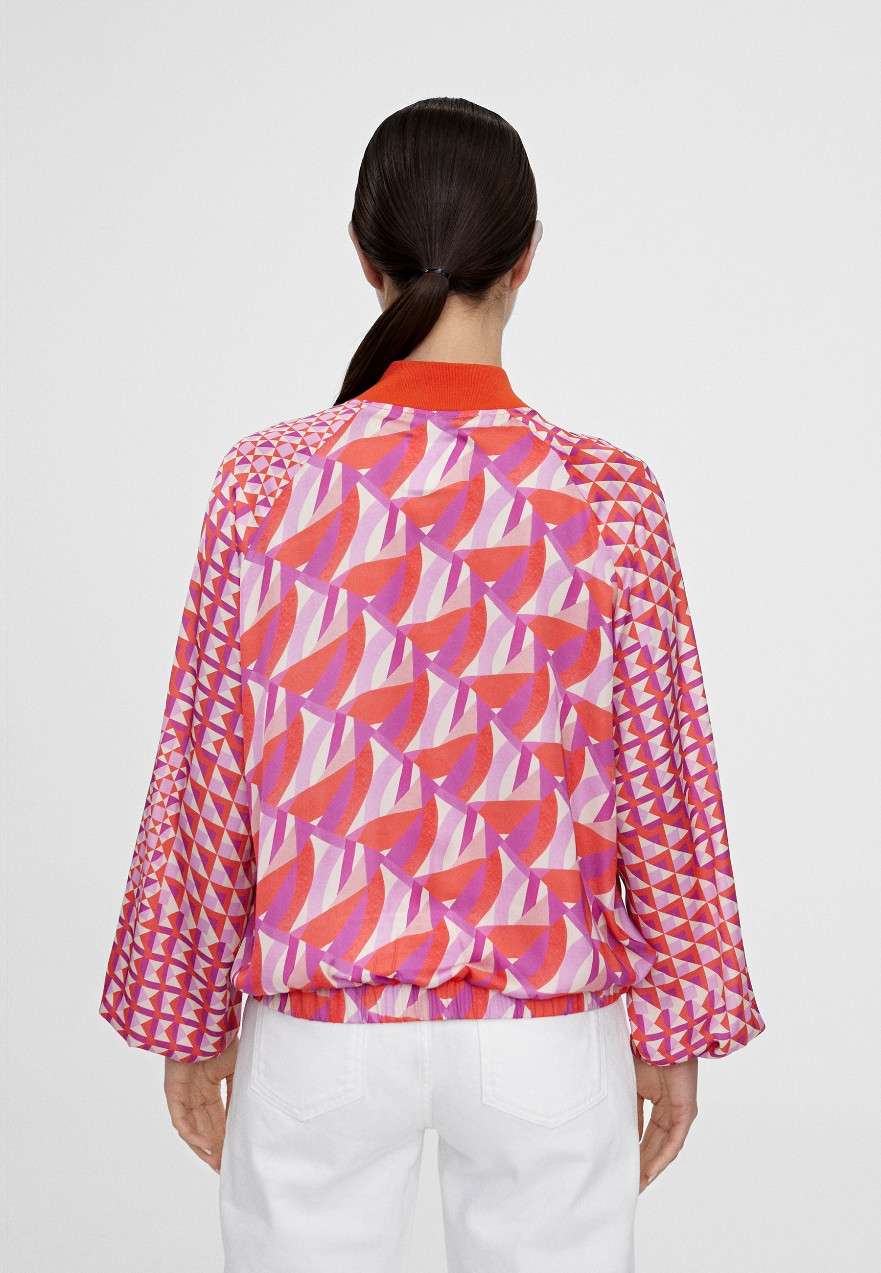 LS2402017-Red-Lilac-Multicoloured printed bomber jacket