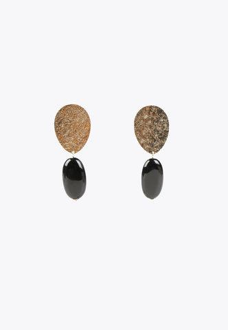 LS2403015-Black-Two-piece earrings