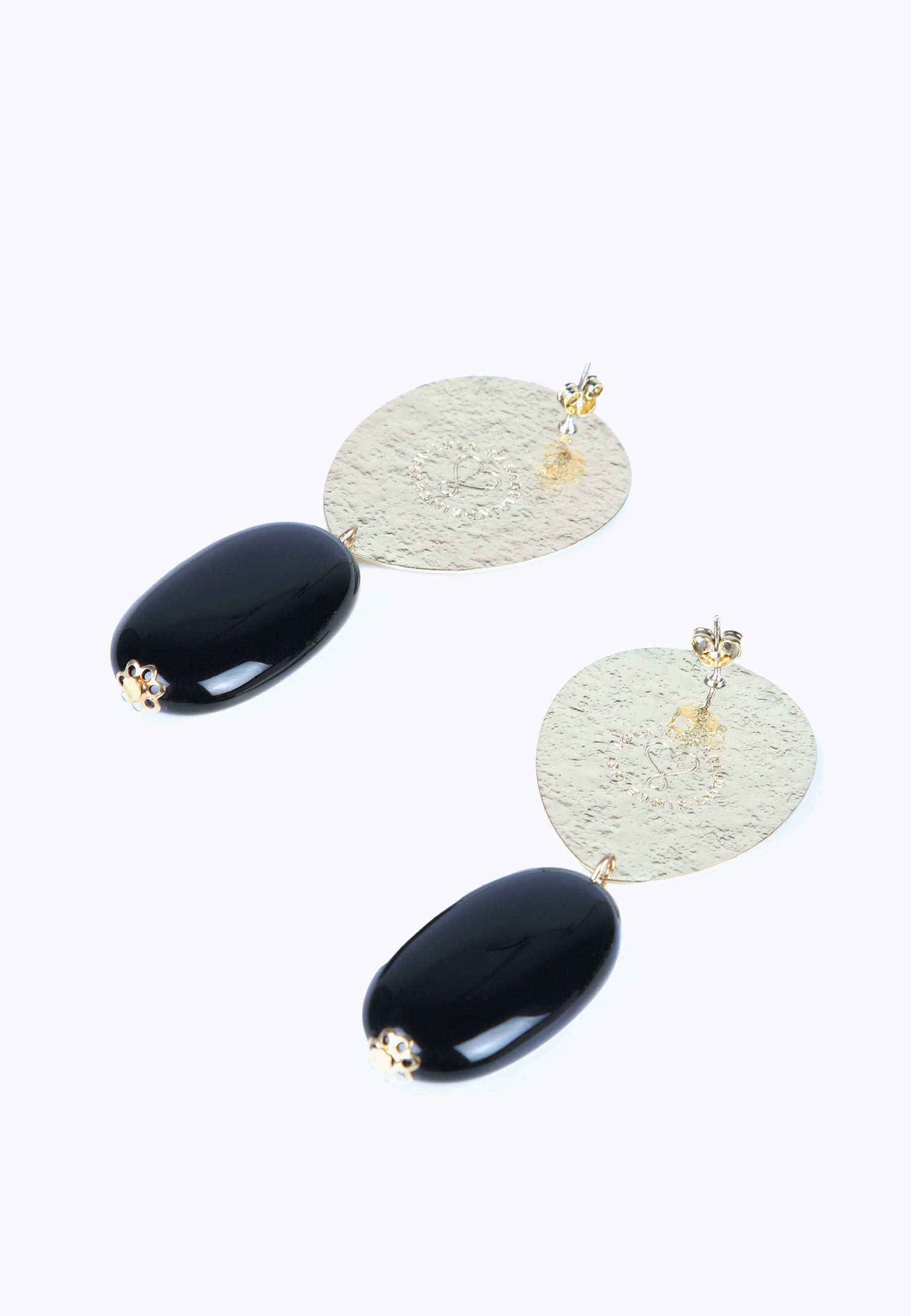 LS2403015-Black-Two-piece earrings