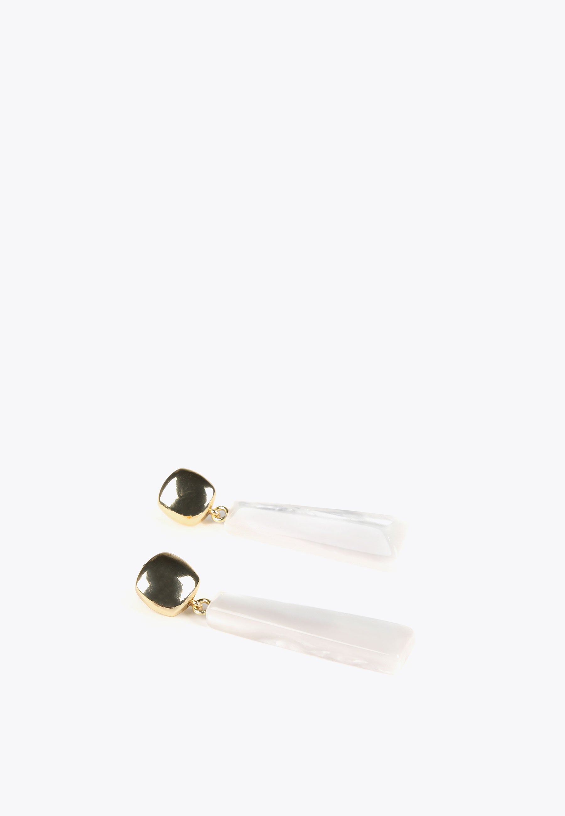 LS2403019-White-White two-piece earrings